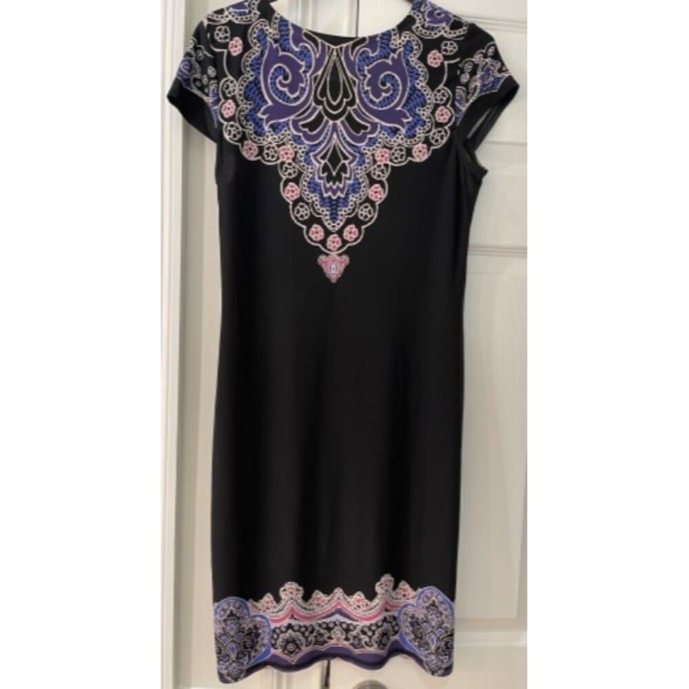 Snap Black dress with short sleeves M